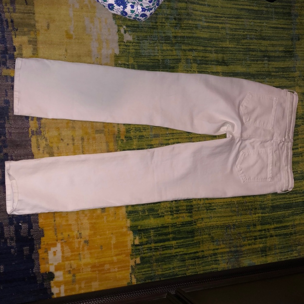 straight white jeans